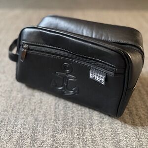 Kustom Kreeps Anchor Nautical Dopp Kit Black Toiletry Travel Bag
